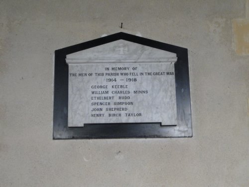 War Memorial Willisham Church