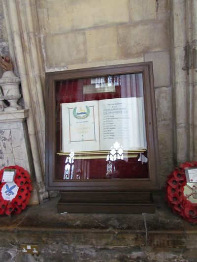 Registers Victims Second World War York Minster #3