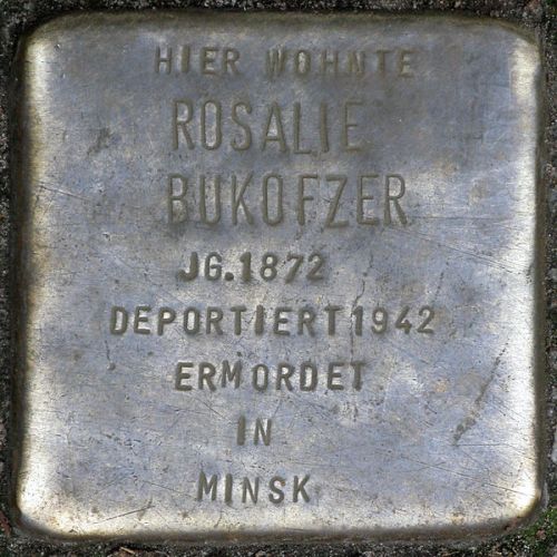 Stolpersteine Strae der Pariser Kommune 36