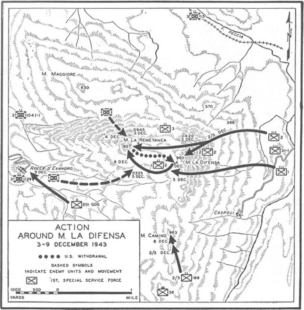 Bernhardtlinie - Monte La Difensa (Hill 960)