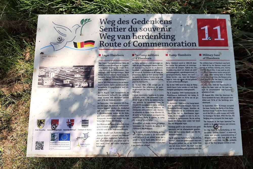 Route of Commemoration No.11: Military Base of Elsenborn #1