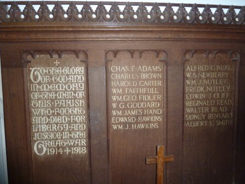 War Memorial St. Peter and The Holy Cross Church