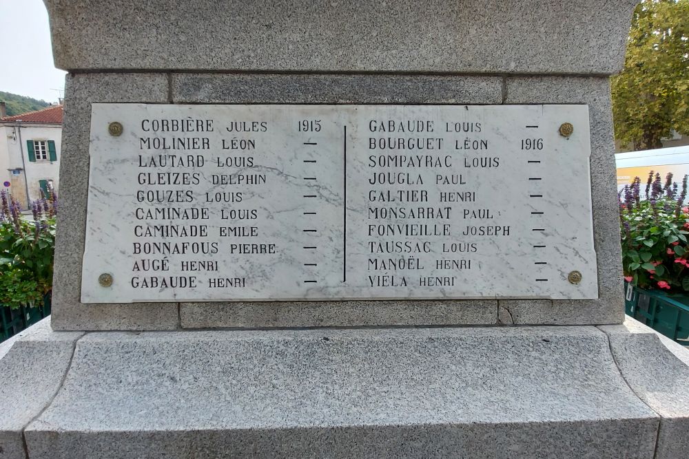 War Memorial Roquecourbe #3