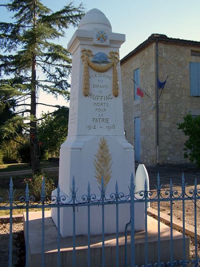 Oorlogsmonument Ruffiac #1