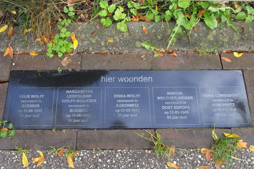 Memorial Stones Van Houtenlaan 12 #1