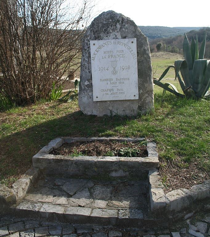 Monument Eerste Wereldoorlog Montoulieu #1