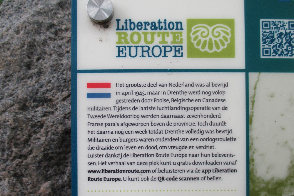 Liberation Route Marker 603: Café Slomp under fire #4