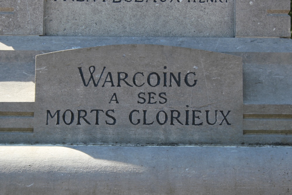 Oorlogsmonument Warcoing	 #2