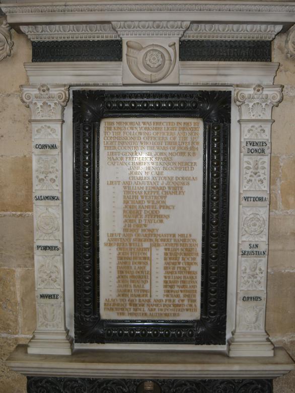 Memorials Coalition Wars & Crimean War York Minster #3