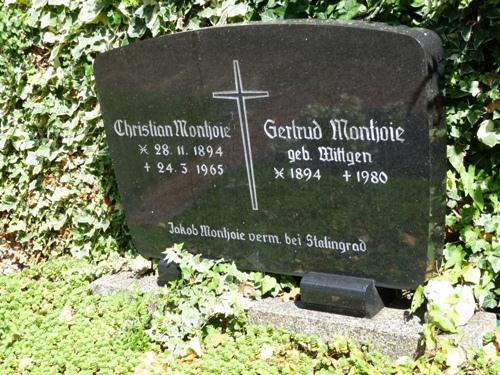 Herdenkingsteksten Duitse Gesneuvelden Wenau #1