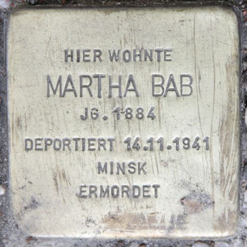 Stolpersteine Stierstrae 18 #3