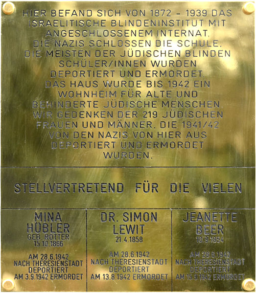 Remembrance Plaque Hohe Warte 32 #1