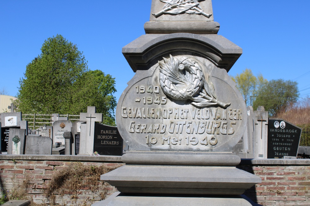 Oorlogsmonument Nerem - Belgisch Oorlogsgraf Nerem #2