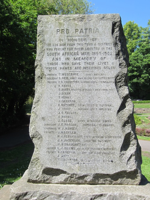 War Memorial Boer War Hartlepool #2