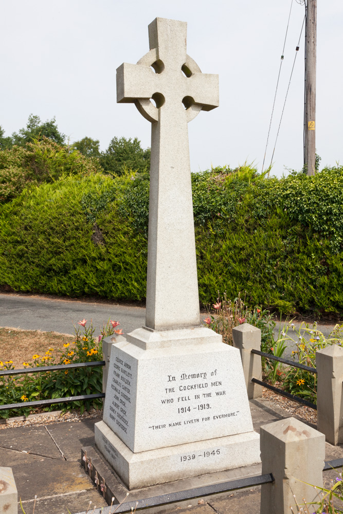 Oorlogsmonument Cockfield #2