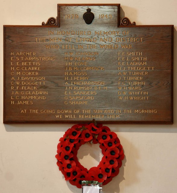 War Memorial St. John the Baptist Church Epping #3