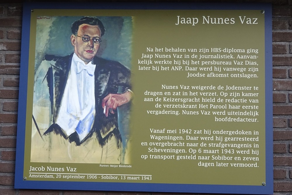 Memorial Plates Slotermeer Jaap Nunes Vazstraat #1