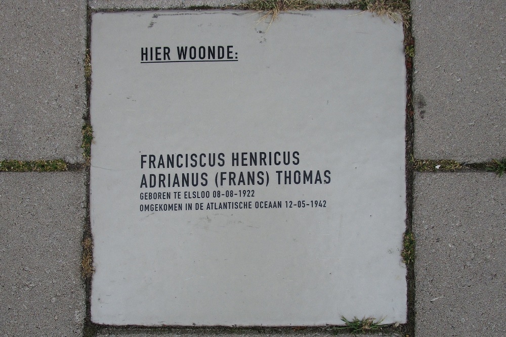 Memorial Stone Grotestraat 391