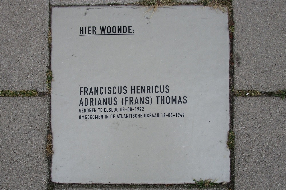 Memorial Stone Grotestraat 391 #1