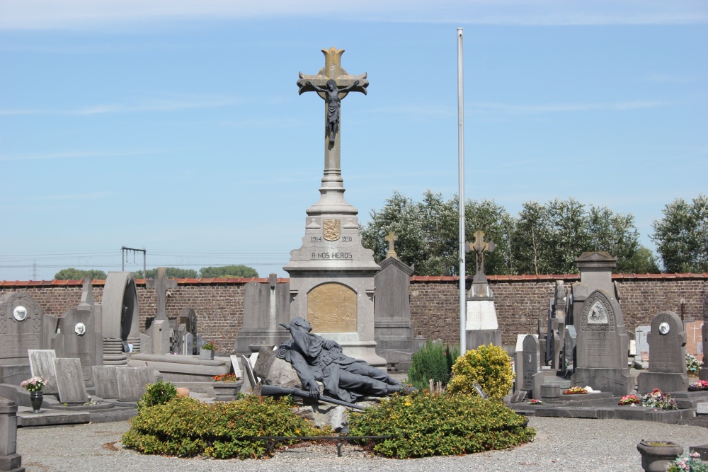 Oorlogsmonument Begraafplaats Leers-Nord