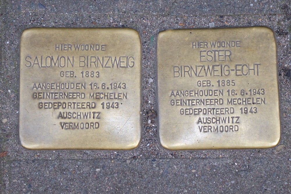 Stolpersteine Lange Kievitstraat 62