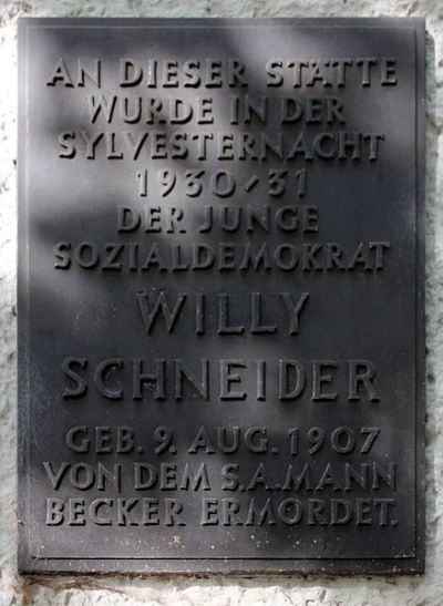 Gedenkteken Willy Schneider #1