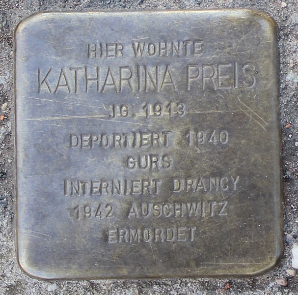 Stolpersteine Glockenstraße 43 #3