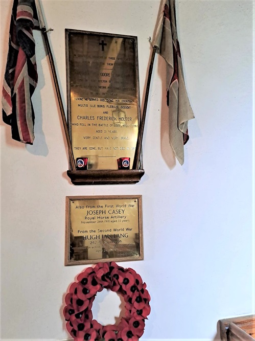 Memorial Plaques All Saints Church #2