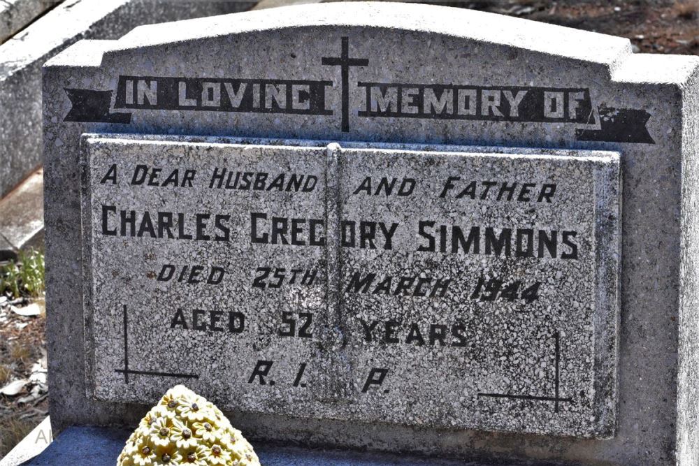 Commonwealth War Grave Tambar Springs Roman Catholic Cemetery