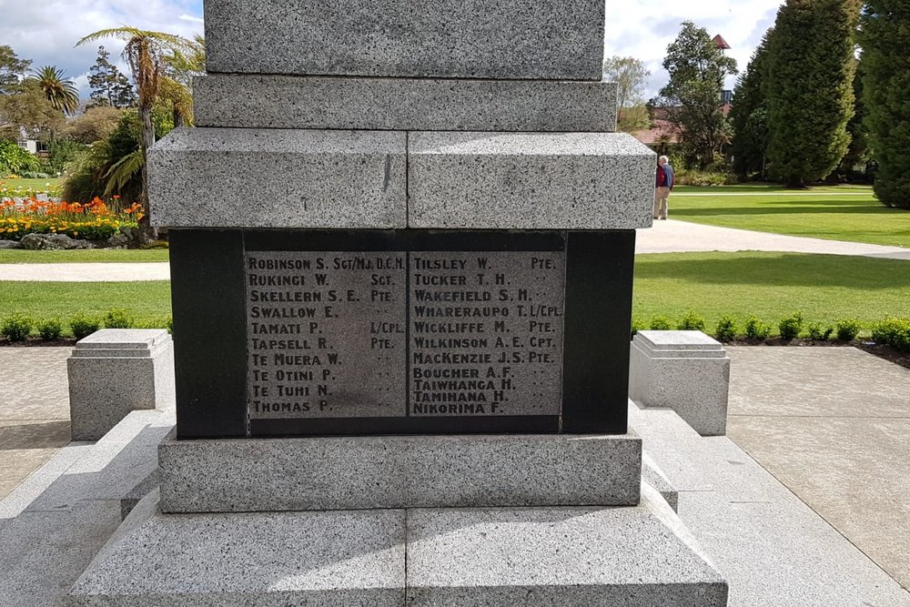 Monument Eerste Wereldoorlog Rotorua #5