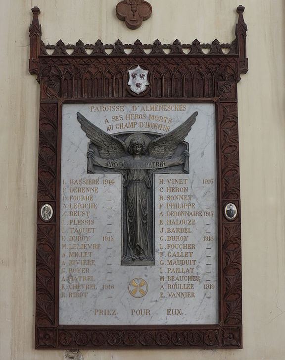 Monument Eerste Wereldoorlog Parochie van Almenches