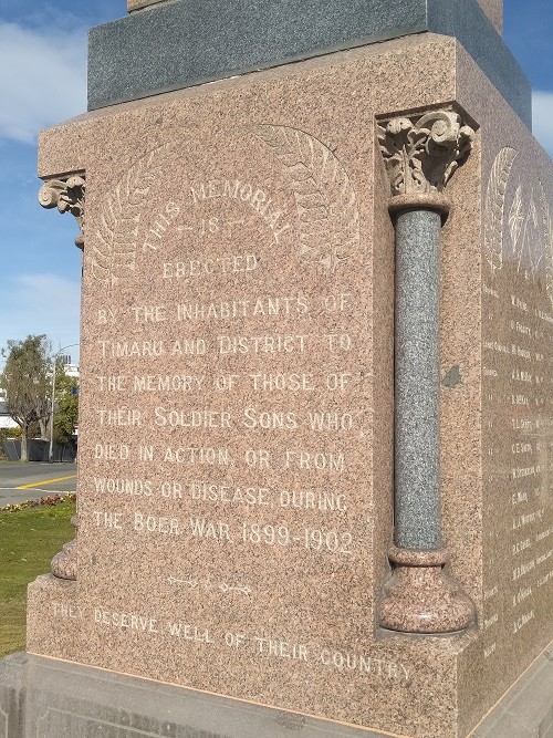 Boer War Memorial Timaru #2