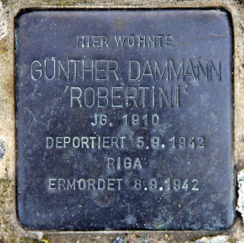 Stumbling Stone Wissmannstraße 17
