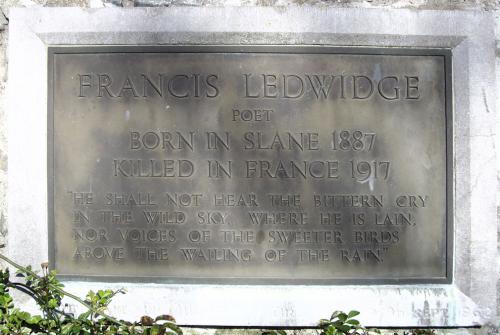 Plaque Francis Ledwidge