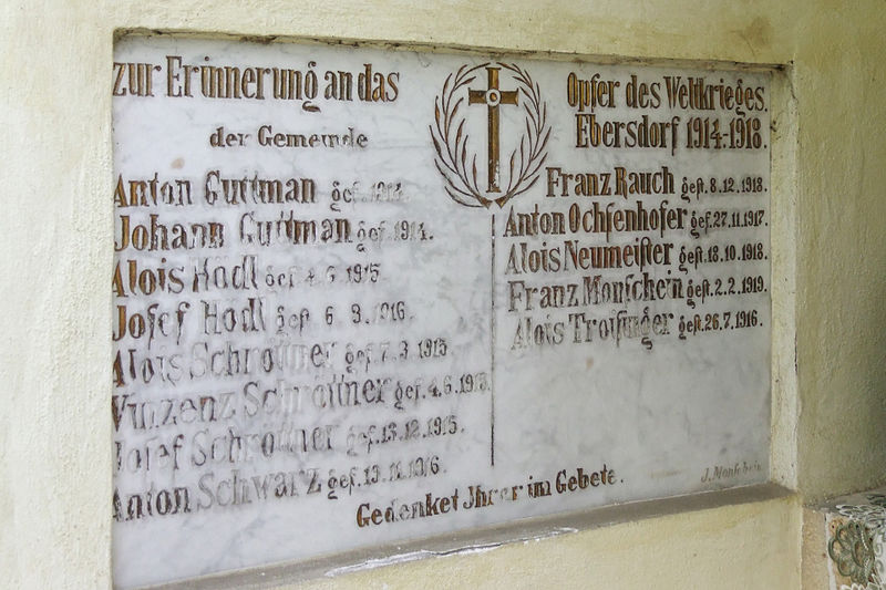 Oorlogsmonument Ebersdorf #1