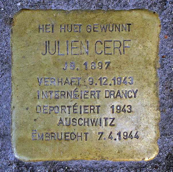 Stolperstein 57 Rue de l'Alzette