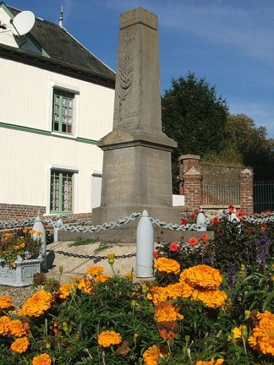 Oorlogsmonument Canny-sur-Thrain