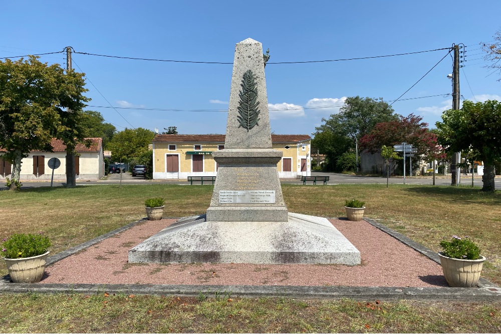 Oorlogsmonument Naujac-sur-Mer