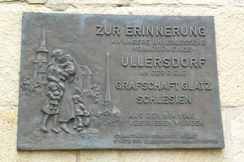 Monument Verdreven Inwoners Ullersdorf an der Biele #2