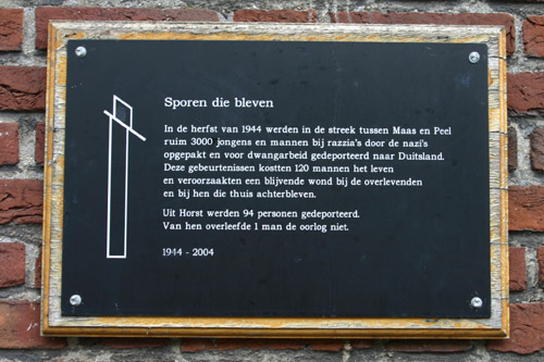 Monument 'Sporen die bleven' Horst #1