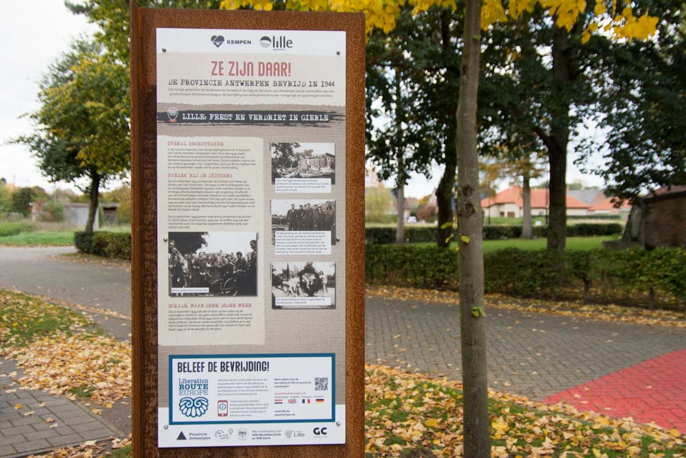 Infobord 75 Jaar Bevrijding WOII Gierle #2