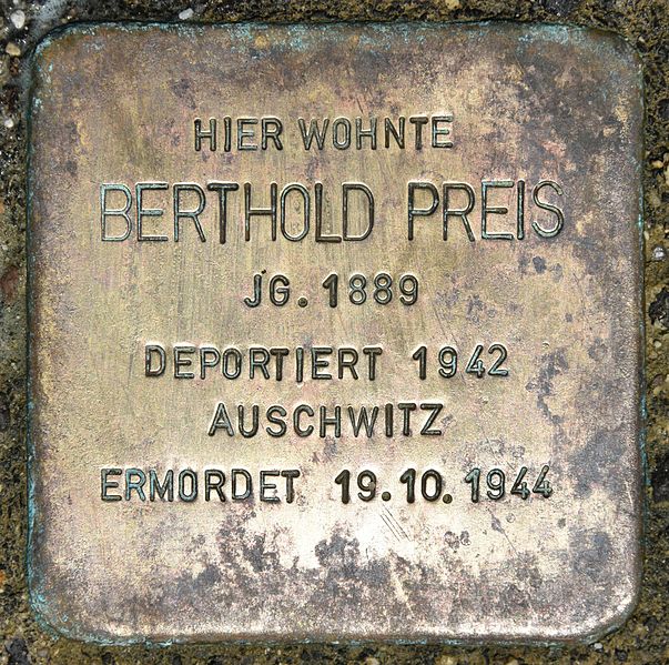 Stolpersteine Hohewandstraße 16 #1
