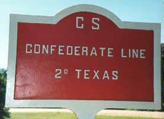 Positie-aanduiding Loopgraaf 2nd Texas Infantry (Confederates) #1