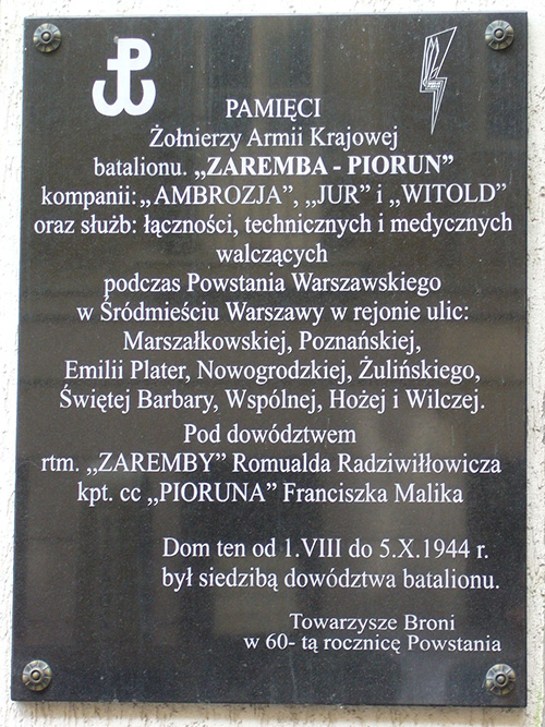 Memorial Battalion Zaremba-Piorun #1