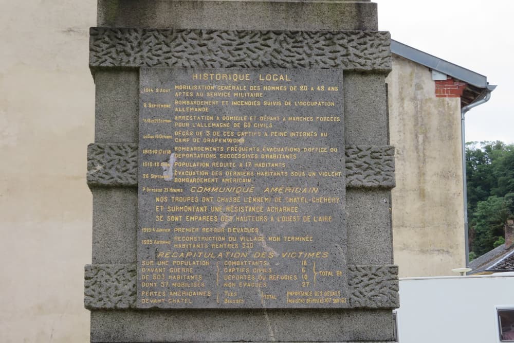 Monument aux Morts Châtel-Chéhéry #4