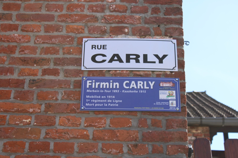 Memorial Plaque Firmin Carly #1