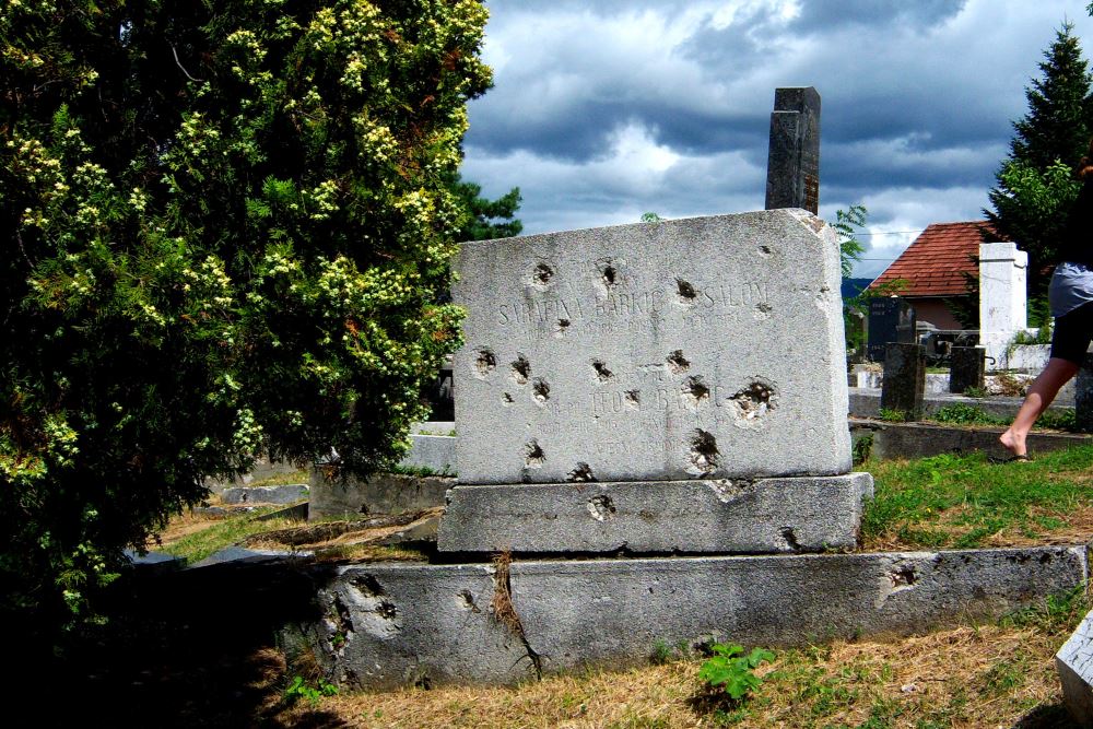 Bullet and Mortar Shells Impacts Old Jewish Cemetery #1