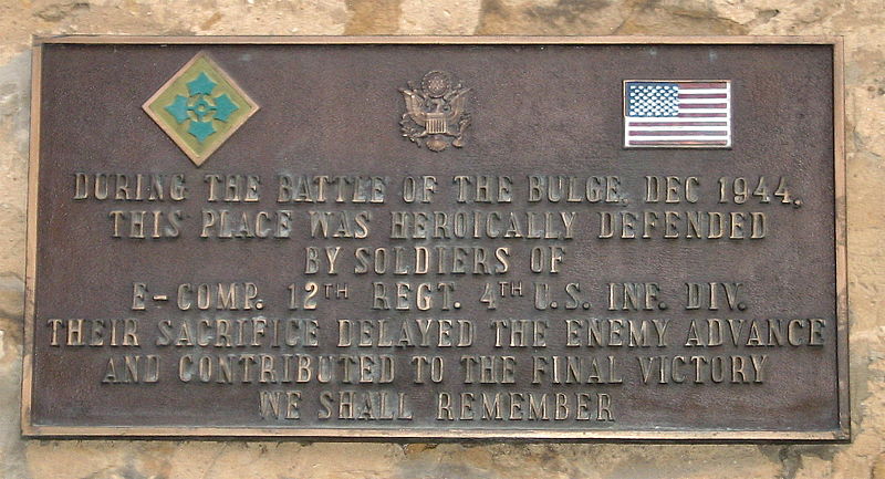 Memorial E-Comp., 12th Regt., 4th US Infantery Division