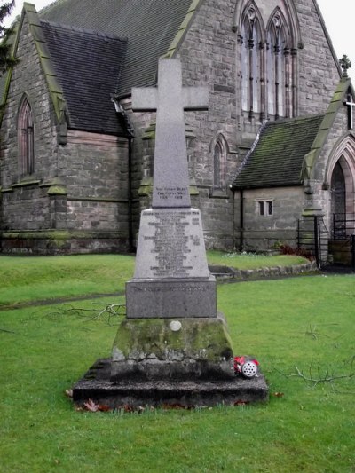 Oorlogsmonument Mossley #1