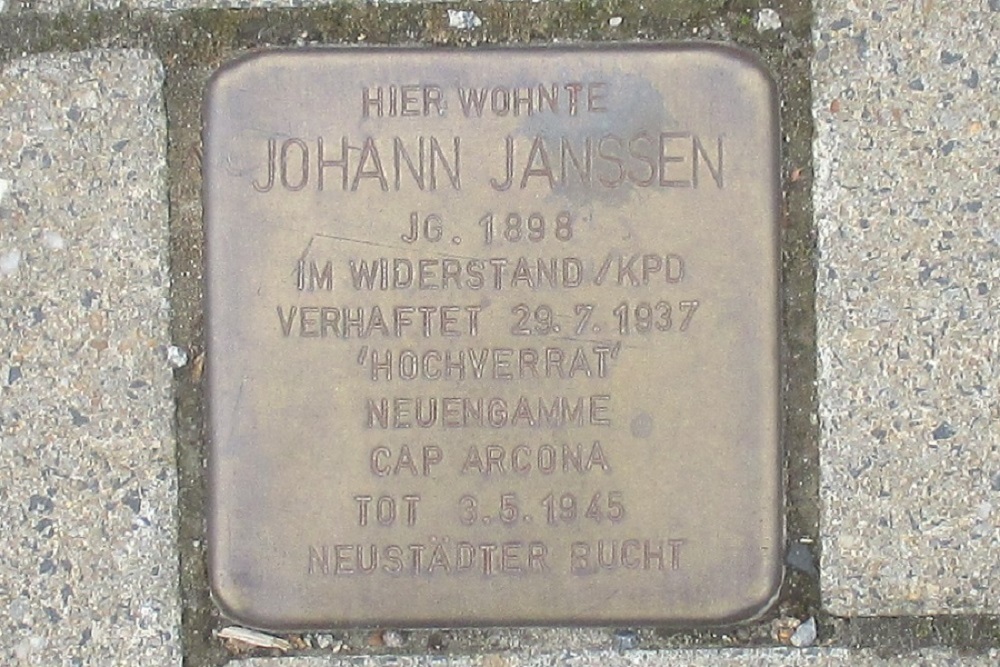 Stolperstein Godfried-Bueren-Strae 89